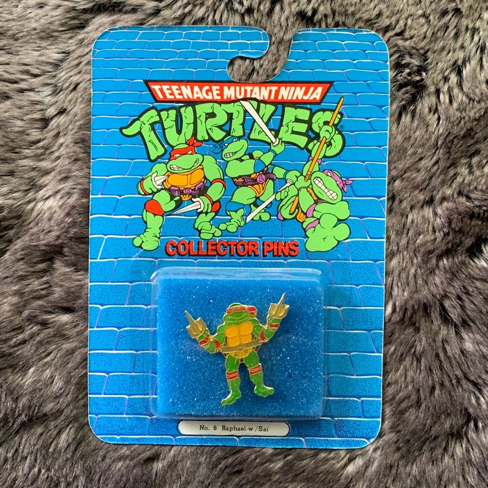TMNT Raphael #8 1989 Collector Pin-Teenage Mutant Ninja Turtles-Ace Novelty